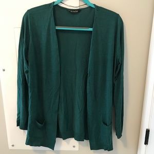 Massimo Dutti turquoise green cardigan